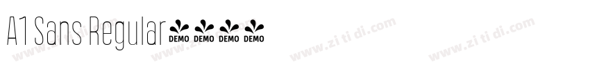 A1 Sans Regular字体转换